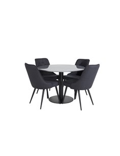 Matgrupp Estelle med Velvet Deluxe matstolar