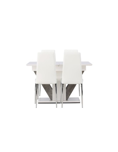 Matgrupp Disa med Pastill matstolar, 120 × 80 cm