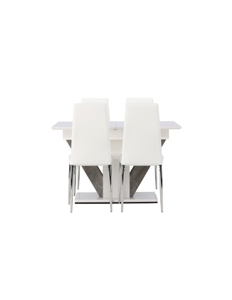 Matgrupp Disa med Pastill matstolar, 120 × 80 cm