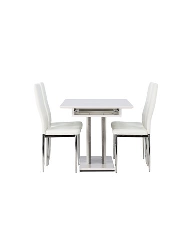 Matgrupp Disa med Pastill matstolar, 120 × 80 cm