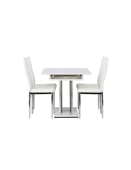 Matgrupp Disa med Pastill matstolar, 120 × 80 cm