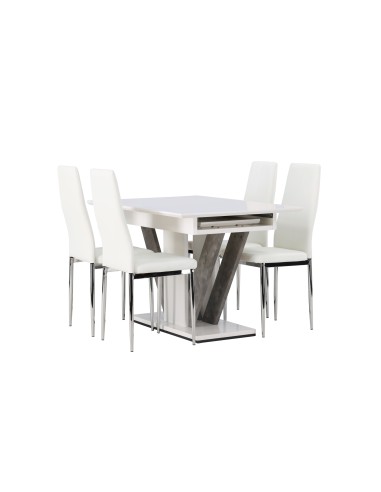 Matgrupp Disa med Pastill matstolar, 120 × 80 cm