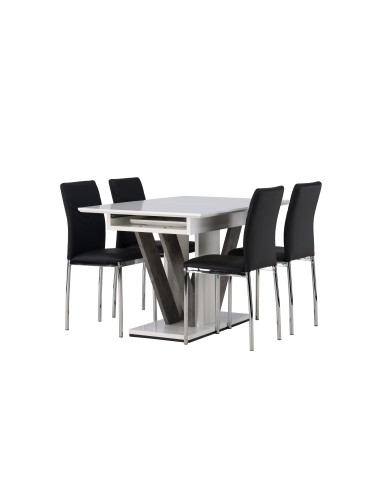 Matgrupp Disa med Lily matstolar, 120 × 80 cm