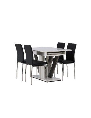 Matgrupp Disa med Lily matstolar, 120 × 80 cm