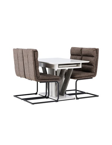 Matgrupp Disa med Zizo matstolar, 120 × 80 cm