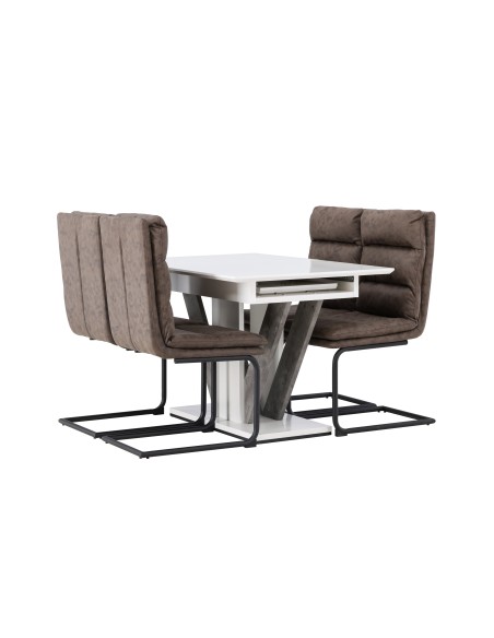 Matgrupp Disa med Zizo matstolar, 120 × 80 cm