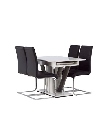 Matgrupp Disa med Tempo matstolar, 120 × 80 cm