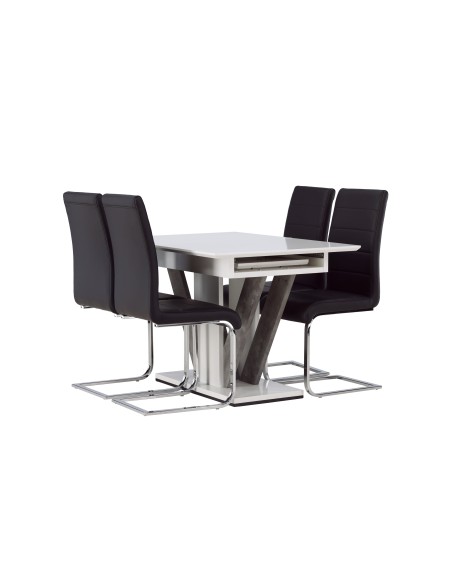 Matgrupp Disa med Tempo matstolar, 120 × 80 cm
