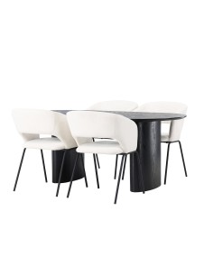 Matgrupp Isolde med Day matstolar, 180 × 90 cm 2