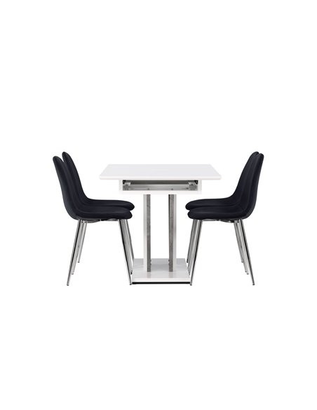 Matgrupp Disa med Polar matstolar, 120 × 80 cm