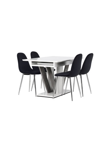 Matgrupp Disa med Polar matstolar, 120 × 80 cm