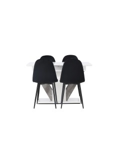 Matgrupp Disa med Polar matstolar, 120 × 80 cm