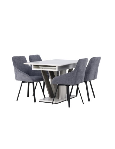 Matgrupp Disa med Rosie matstolar, 120 × 80 cm