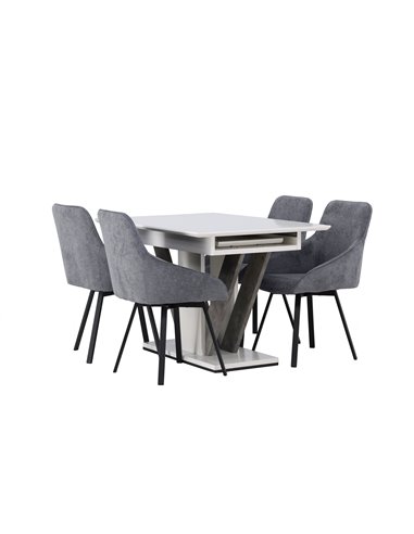 Matgrupp Disa med Rosie matstolar, 120 × 80 cm