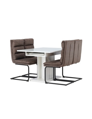 Matgrupp Pluto med Zizo matstolar, 120 × 90 cm