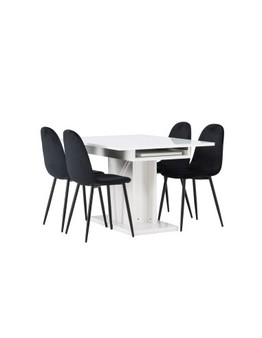 Matgrupp Pluto med Polar matstolar, 120 × 90 cm