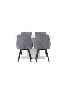 Matgrupp Pluto med Rosie matstolar, 120 × 90 cm