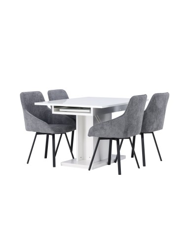 Matgrupp Pluto med Rosie matstolar, 120 × 90 cm