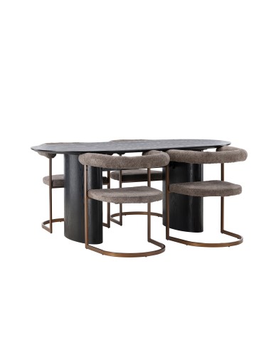 Matgrupp Isolde med Morning matstolar, 180 × 90 cm