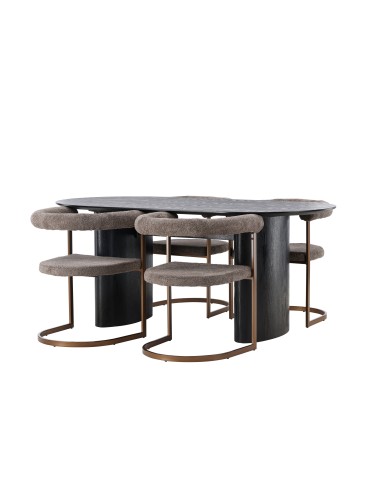 Matgrupp Isolde med Morning matstolar, 180 × 90 cm
