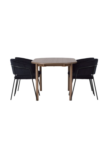 Matgrupp Andy med Selma matstolar, 180 × 75 cm