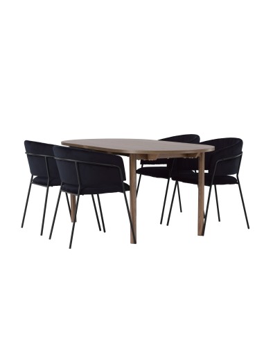 Matgrupp Andy med Selma matstolar, 180 × 75 cm