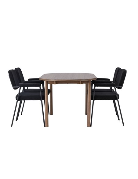 Matgrupp Andy med Yesterday matstolar, 180 × 75 cm