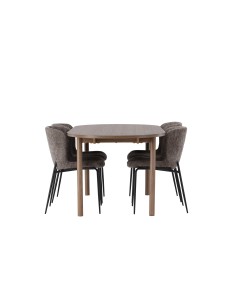 Matgrupp Andy med Modesto matstolar, 180 × 75 cm 2
