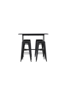 Matgrupp Rax med Tempe matstolar, 120 × 60 cm