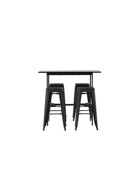 Matgrupp Rax med Tempe matstolar, 120 × 60 cm