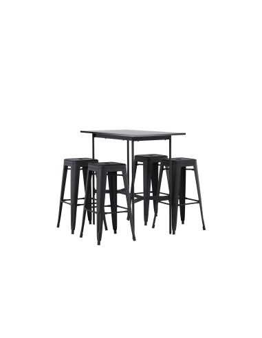 Matgrupp Rax med Tempe matstolar, 120 × 60 cm