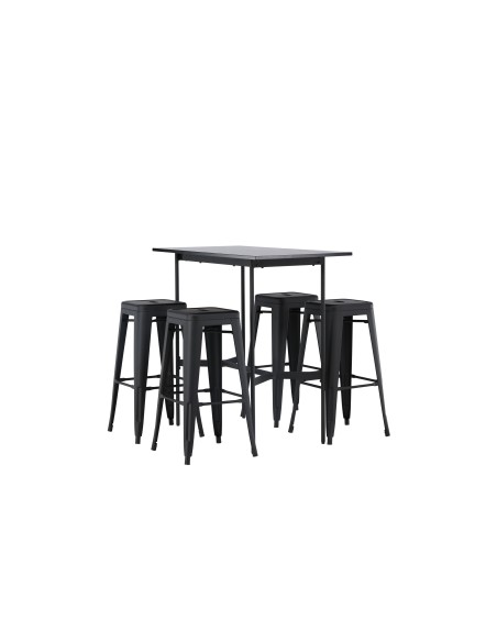 Matgrupp Rax med Tempe matstolar, 120 × 60 cm