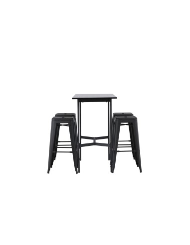 Matgrupp Rax med Tempe matstolar, 120 × 60 cm