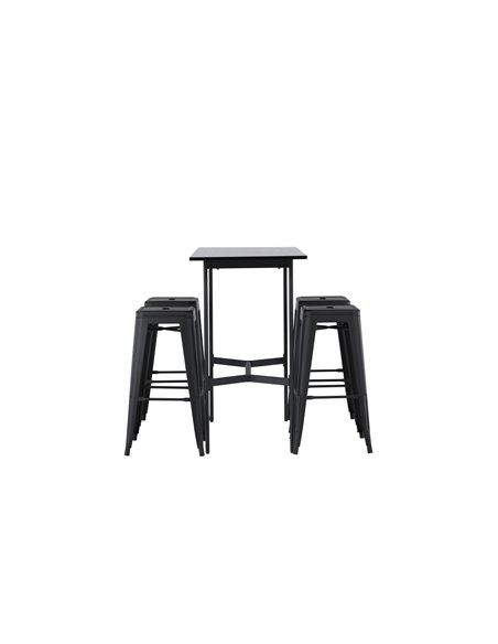 Matgrupp Rax med Tempe matstolar, 120 × 60 cm