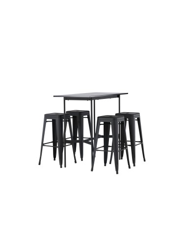 Matgrupp Rax med Tempe matstolar, 120 × 60 cm