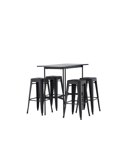 Matgrupp Rax med Tempe matstolar, 120 × 60 cm