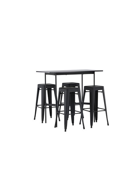 Matgrupp Rax med Tempe matstolar, 120 × 60 cm