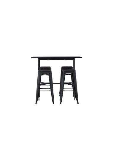 Matgrupp Rax med Tempe matstolar, 120 × 60 cm
