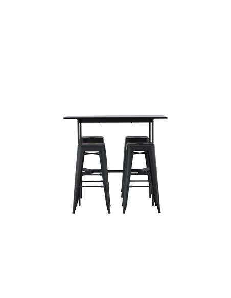 Matgrupp Rax med Tempe matstolar, 120 × 60 cm