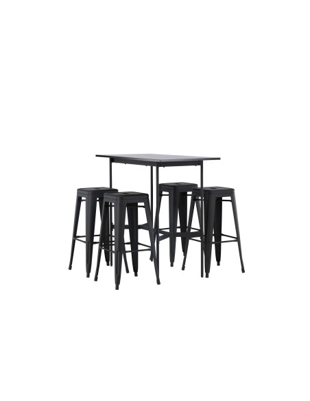Matgrupp Rax med Tempe matstolar, 120 × 60 cm