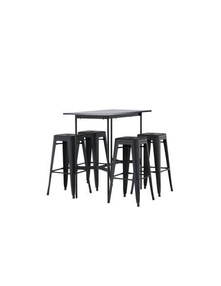 Matgrupp Rax med Tempe matstolar, 120 × 60 cm