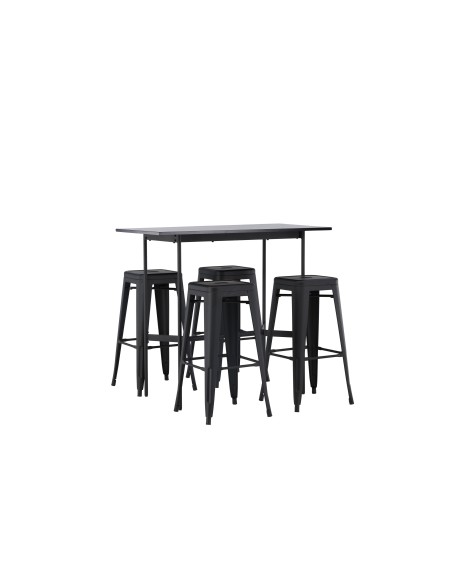 Matgrupp Rax med Tempe matstolar, 120 × 60 cm