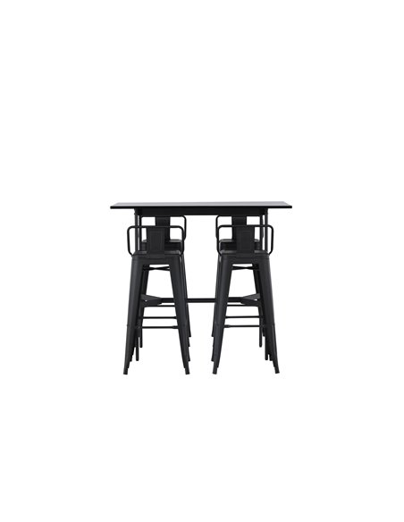 Matgrupp Rax med Tempe matstolar, 120 × 60 cm