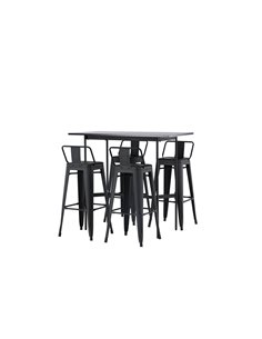 Matgrupp Rax med Tempe matstolar, 120 × 60 cm 2