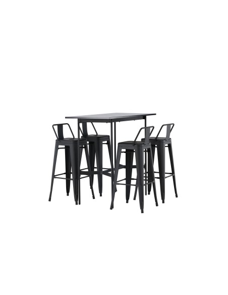 Matgrupp Rax med Tempe matstolar, 120 × 60 cm