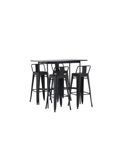 Matgrupp Rax med Tempe matstolar, 120 × 60 cm