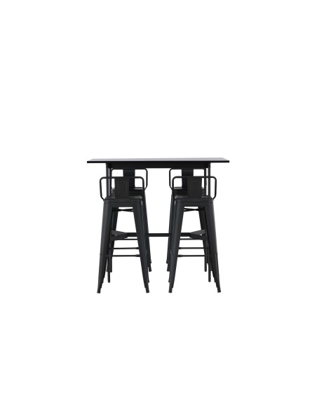 Matgrupp Rax med Tempe matstolar, 120 × 60 cm