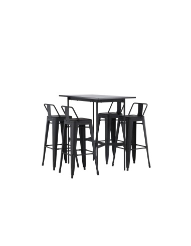 Matgrupp Rax med Tempe matstolar, 120 × 60 cm