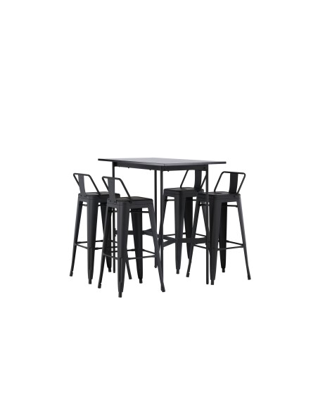 Matgrupp Rax med Tempe matstolar, 120 × 60 cm