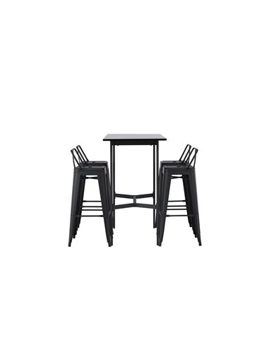 Matgrupp Rax med Tempe matstolar, 120 × 60 cm